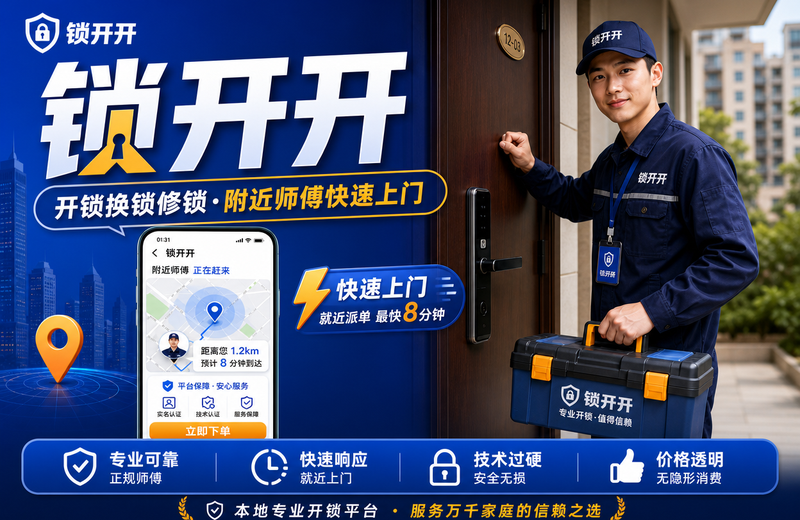 师傅持证上门核验身份开锁